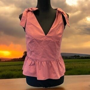 Express Bow Tie Shoulder Top